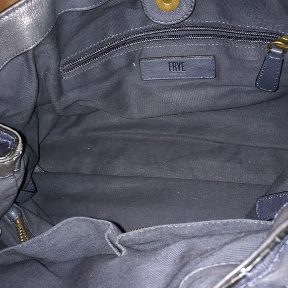 Navy Frye Lily Tote - Picture 5 of 8